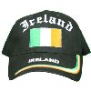 Black Baseball Cap w/\"Ireland\" and Irish Flag