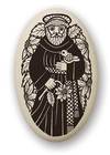 Oval Pendant - Saint Francis of Assisi