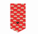\"Black Sheep\" Silk Tie with Red Background